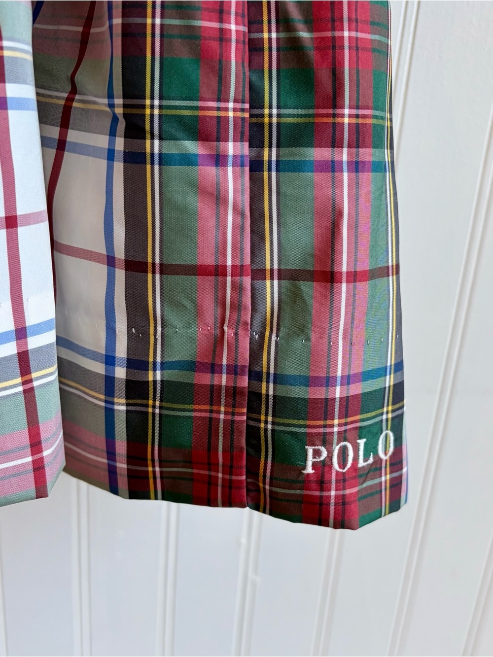 NWT Polo Ralph Lauren Girls Classic Plaid Twill Dress with Black Bow Size 2T - Picture 4 of 4